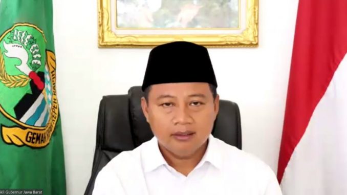 Wakil Gubernur Jawa Barat, Uu Ruzhanul Ulum pada kegiatan Literasi Digital Sektor Pemerintahan di Lingkungan ASN Provinsi Jawa Barat, Selasa (9/8/2022).