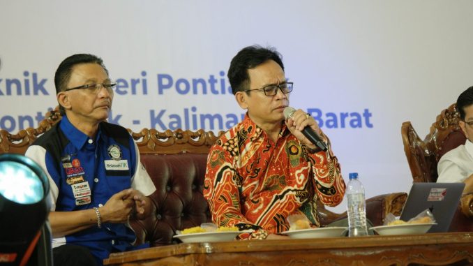 Ketua Tim Literasi Digital Pendidikan Ditjen Aptika, Bambang Tri Santoso dalam kegiatan Festival TIK 2022 di Pontianak, Rabu (16/11/2022).