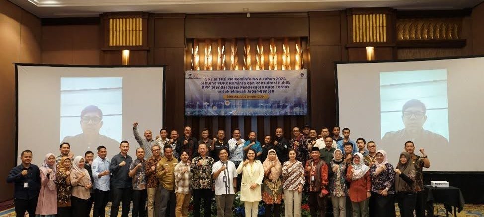 Percepat Transformasi Digital Wilayah Jabar-Banten,  Direktorat LAIP gelar  Sosialisasi Peraturan Menteri No.4 Tahun 2024 dan Konsultasi Publik RPM Standarisasi Pendekatan Kota Cerdas Untuk Wilayah Jabar-Banten