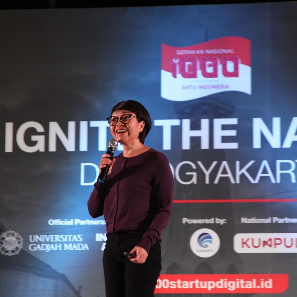 Staf Khusus Kominfo Lis Sutjiati memberi paparan di Ignite The Nation Yogyakarta
