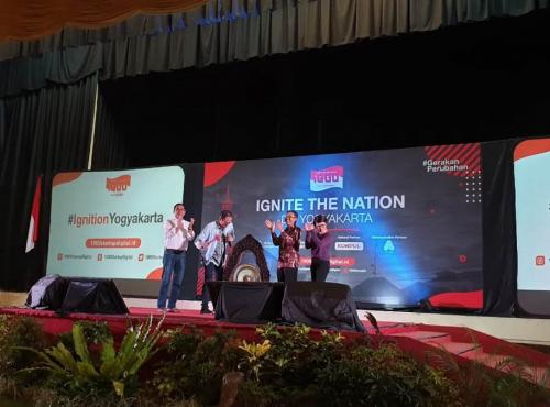 Dirjen Aptika Semuel A Pangerapan saat membuka Ignite The Nation Yogyakarta
