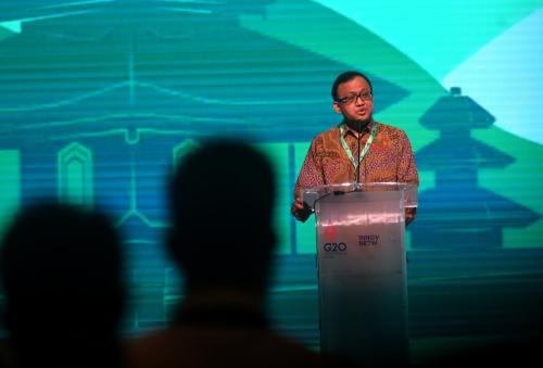 I Nyoman Adhiarna, Direktur Ekonomi Digital saat membuka HUB.ID Summit di Nusa Dua, Bali 