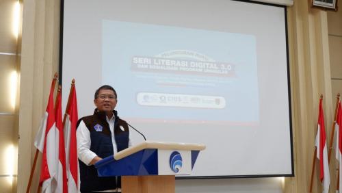 Menteri Kominfo Rudiantara saat memberikan arahan dalam acara Peluncuran Buku Literasi Seri 3.0 di Gedung Kominfo (3)