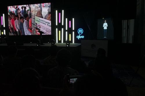 Hologram Presiden Joko Widodo pada acara Smart Citizen Day 2019 (1)