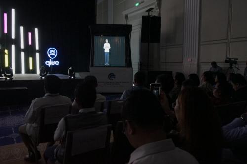 Hologram Presiden Joko Widodo pada acara Smart Citizen Day 2019 (2)